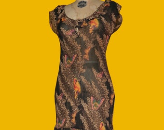 betsey johnson black butterfly dress Women's Dark Dahlia Dress in Black | Size Medium