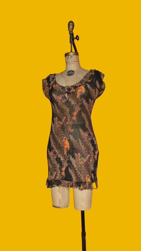 betsey johnson black butterfly dress Women's Bubble Soiree Dress in Black | Size Medium main image 1