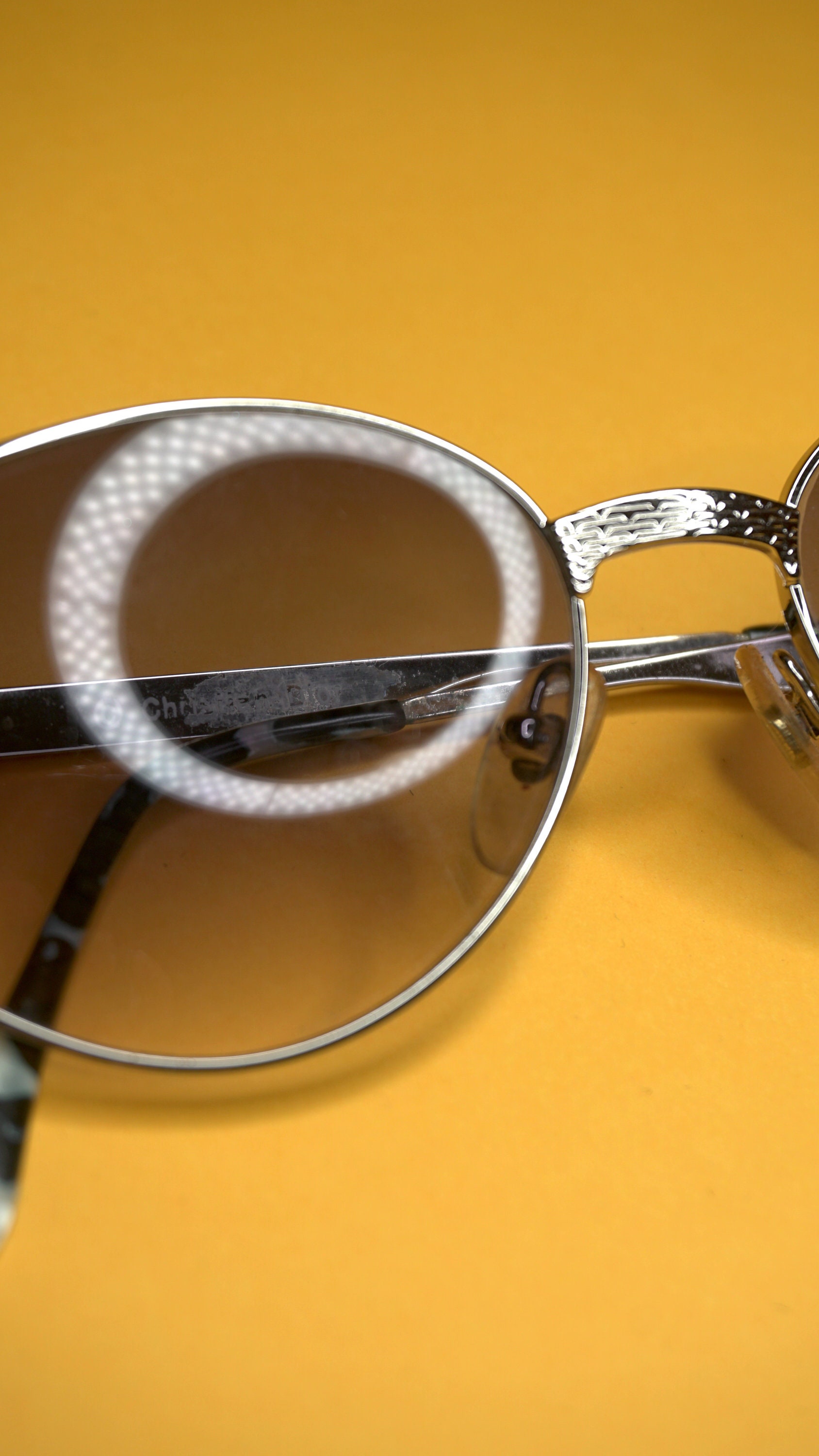 Rare 80\'s Cat Eye CHRISTIAN DIOR Sunglasses Eyewear Silver Metal Frames 1980s CHRISTIAN DIOR. SUNGLASSES. Cat Eye Silver Lightweight  main image 2