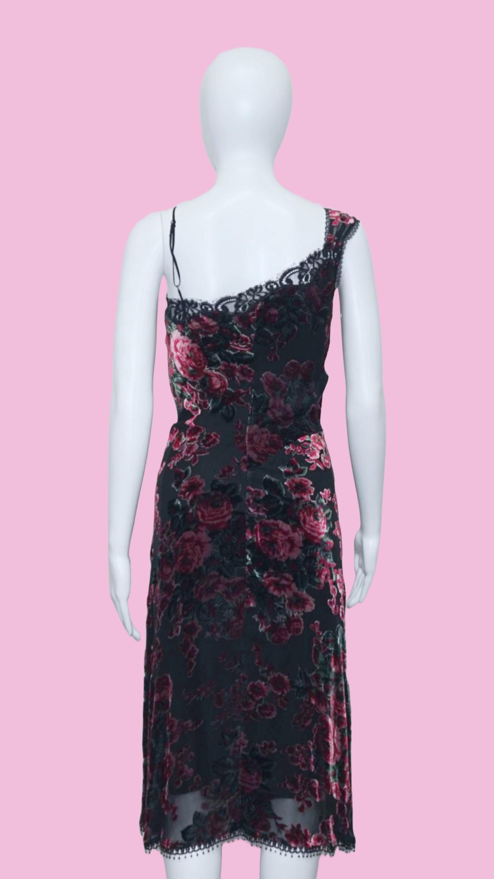 Y2K Vintage BETSEY JOHNSON NY New York Rare Burnout Velvet