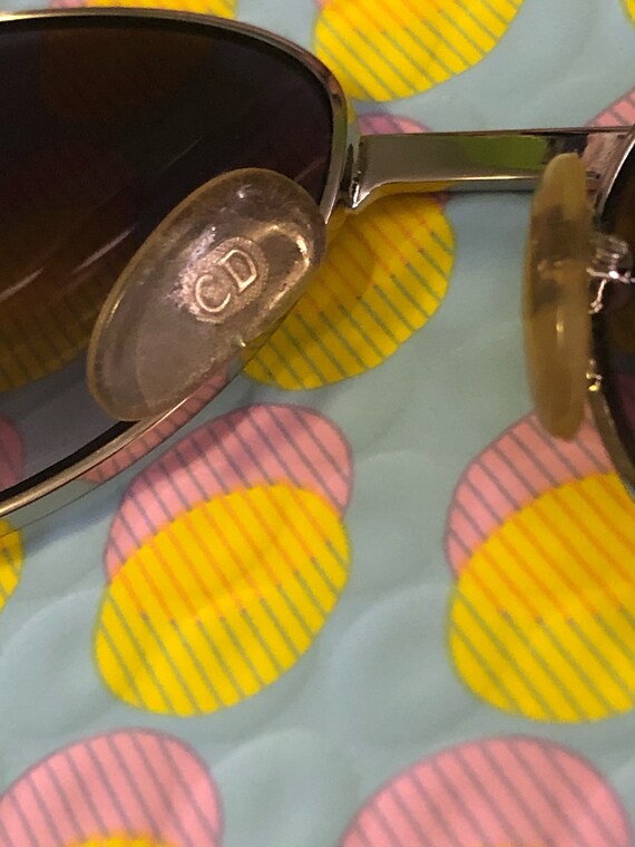 1980s CHRISTIAN DIOR. SUNGLASSES. Cat Eye Silver Lightweight  display picture 1