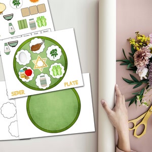Passover Craft for Kids, DIY Seder Plate, Peach Activity for Children ...