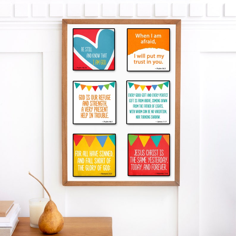Bible Memory Verse Cards for Kids Printable Scripture Cards | Etsy