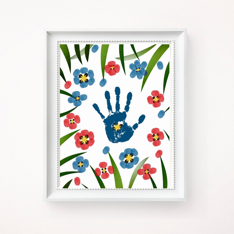 Remembrance Day Craft, Kids DIY Handprint Art, Memorial Day Activity ...
