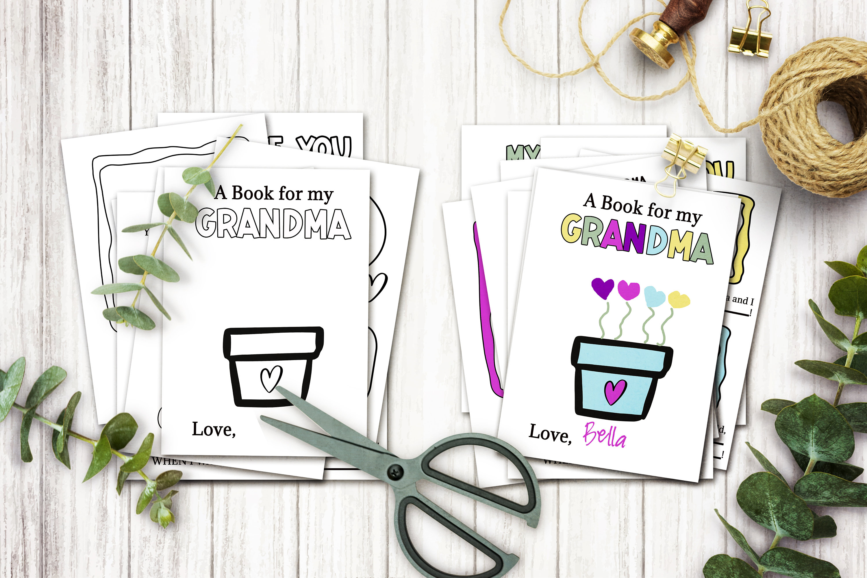 Printable Grandma Book Personalized Birthday Gift From | Etsy Australia