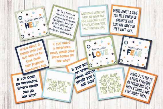 Kids Journal Prompts, Printable Writing Activities for Children, Educational Instant Download, Homeschooling Curriculum, Boredom Busters