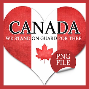 PNG &quot;Canadá Orgulloso&quot;: Diseño de corazón con bandera desgastada (archivo digital)