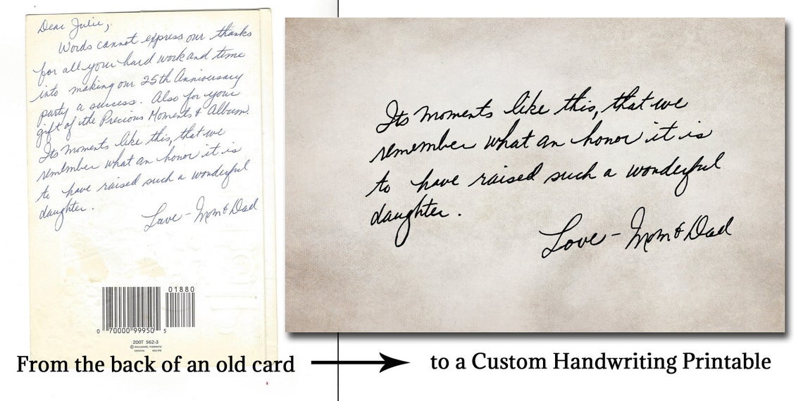 Handwriting Wall Art Using Actual Signature Condolence Gift Etsy Canada