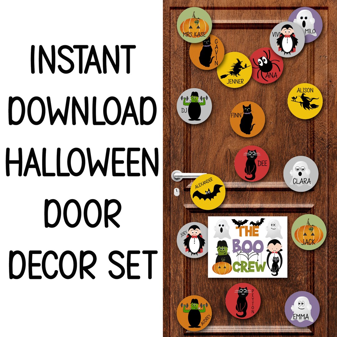 Halloween Door Decorating Kit October Homeschool Bulletin Etsy