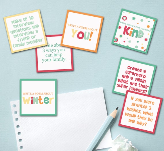 Creative Writing Prompts for Kids Children's Homeschool | Etsy