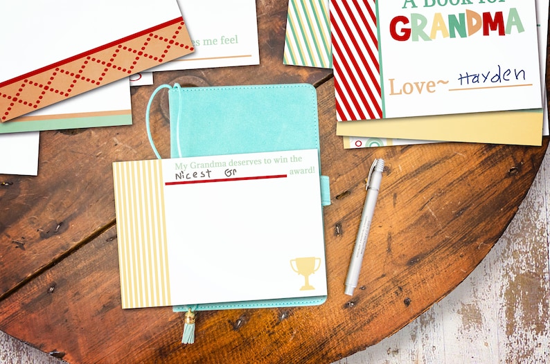 Printable Grandma Book Personalized Birthday Gift for Grandma | Etsy