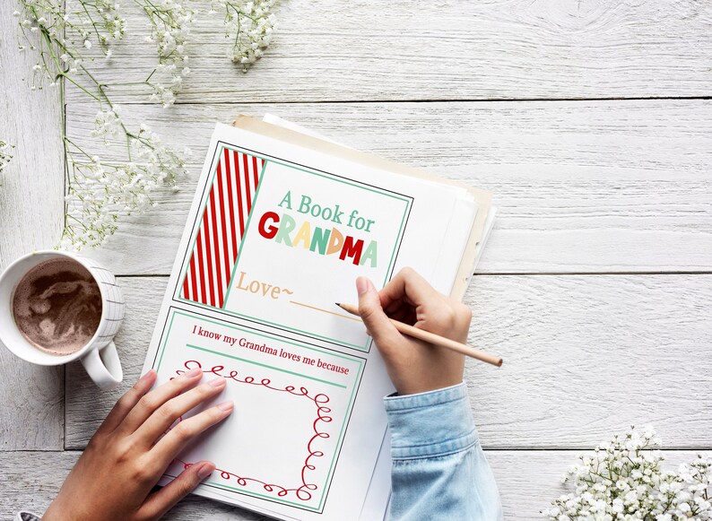 Printable Grandma Book Personalized Birthday Gift for Grandma - Etsy