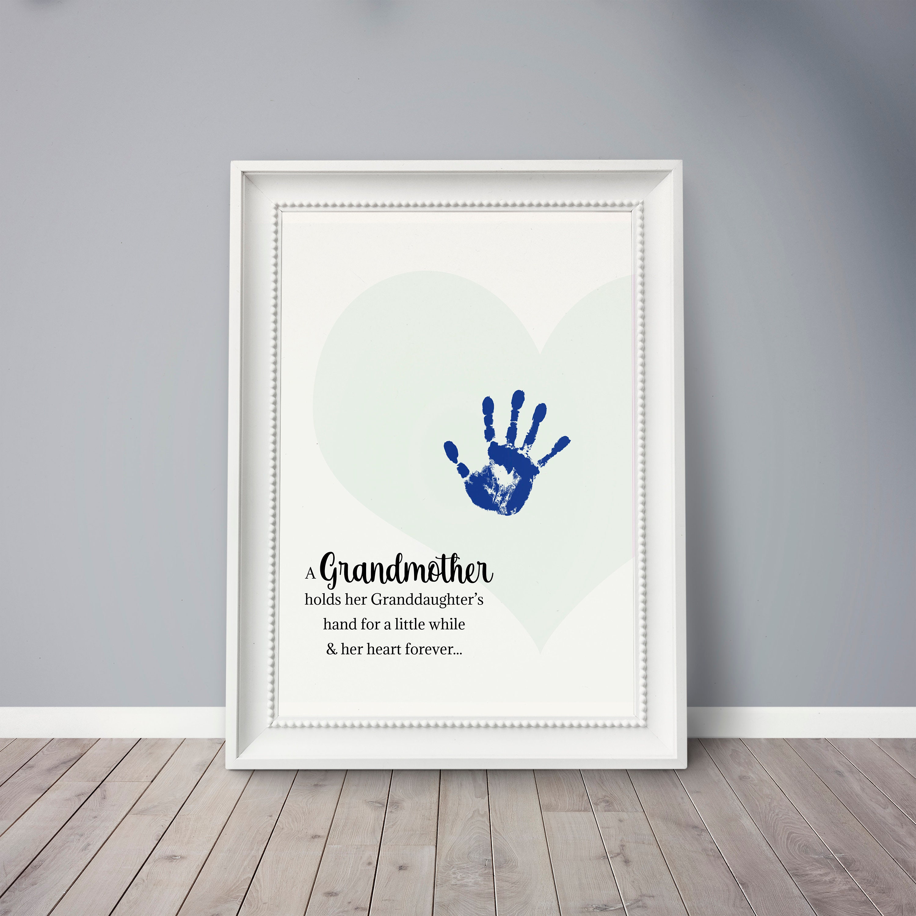 Handprint Card Grandma Birthday Gifts Kids Printables Etsy
