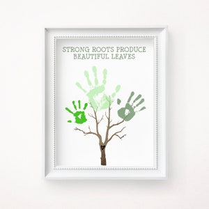 Handafdrukcadeau, Instant Download, Vaderdagcadeau voor overgrootvader, gepersonaliseerd verjaardagscadeau van kleindochter, doe-het-zelf knutselen voor kinderen