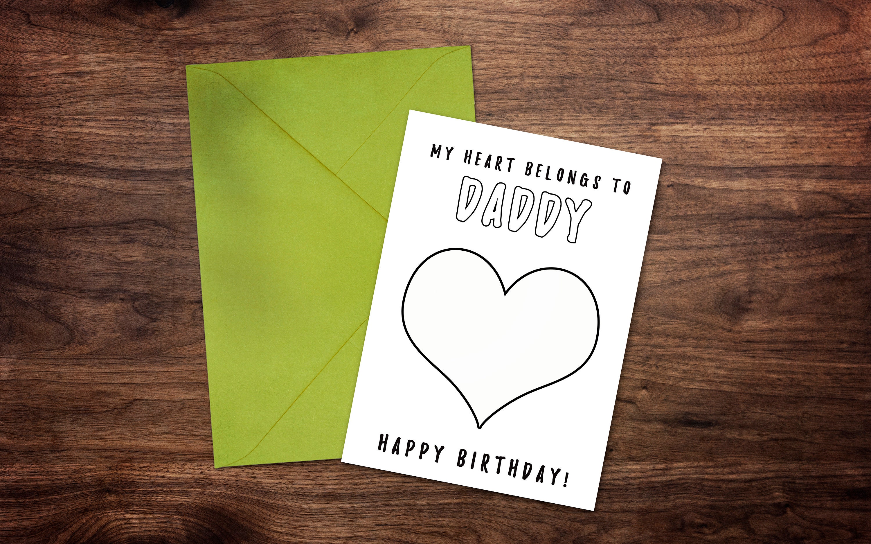 birthday coloring card for daddy downloadable birthday card etsy