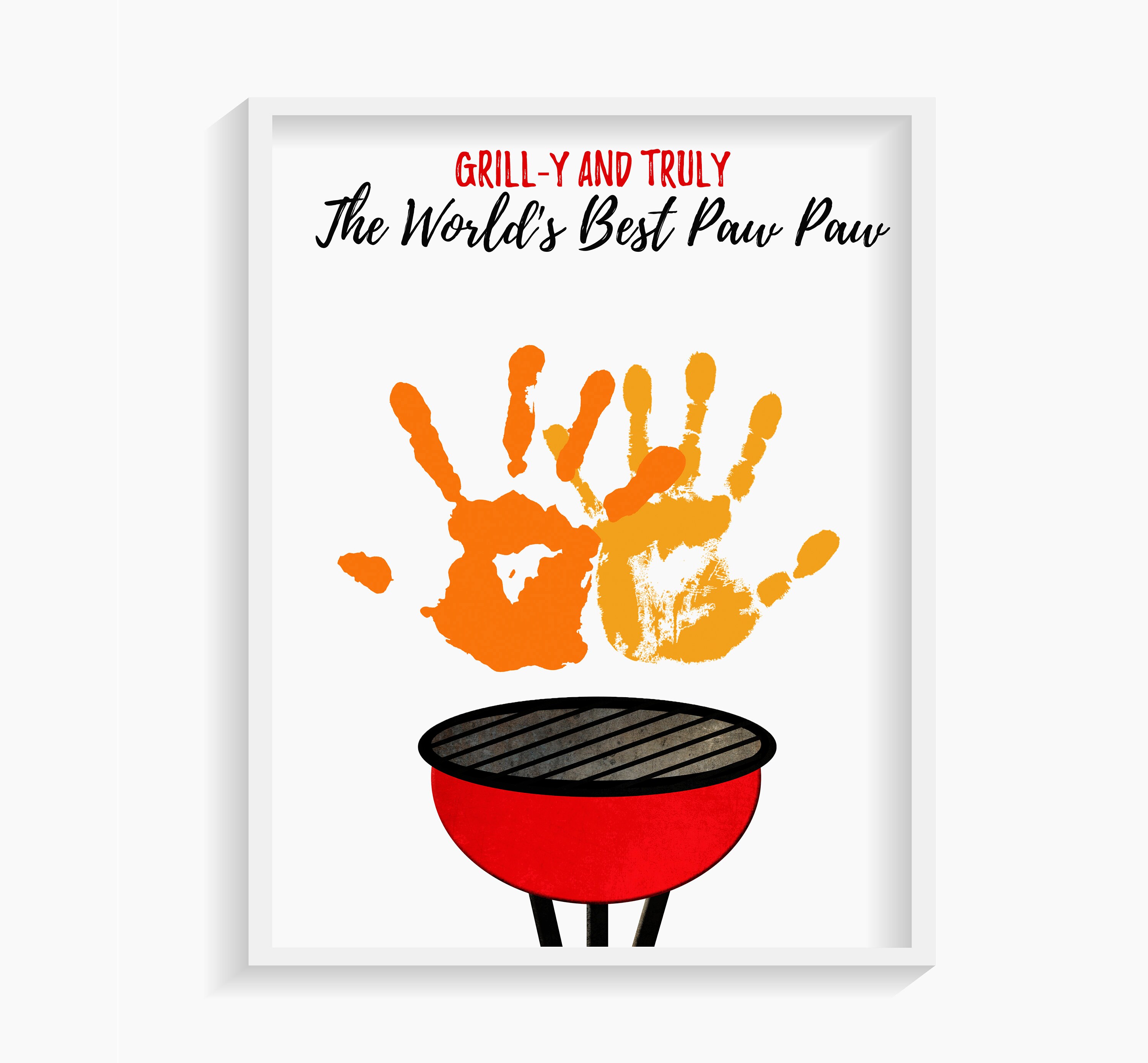 Printable Handprint Crafts Paw Paw Gift 