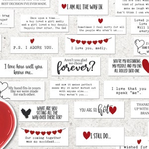 Little Love Notes, Reasons I love you mini cards Husband, Boyfriend Valentine Gift, Romantic Printable for Couples, Girlfriend Anniversary