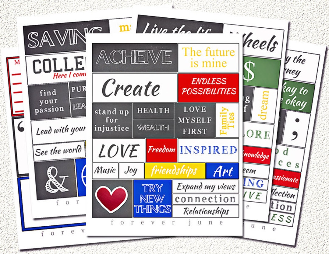 Kit Vision Board Per Adulti – Tavola Pieghevole Con 100 Carte, Adesivi E Guida Per Manifestare Obiettivi 2026