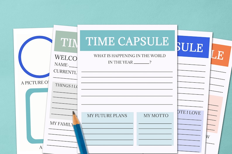 2022 Time Capsule Kit Fun Printable Family Activity Kids Etsy