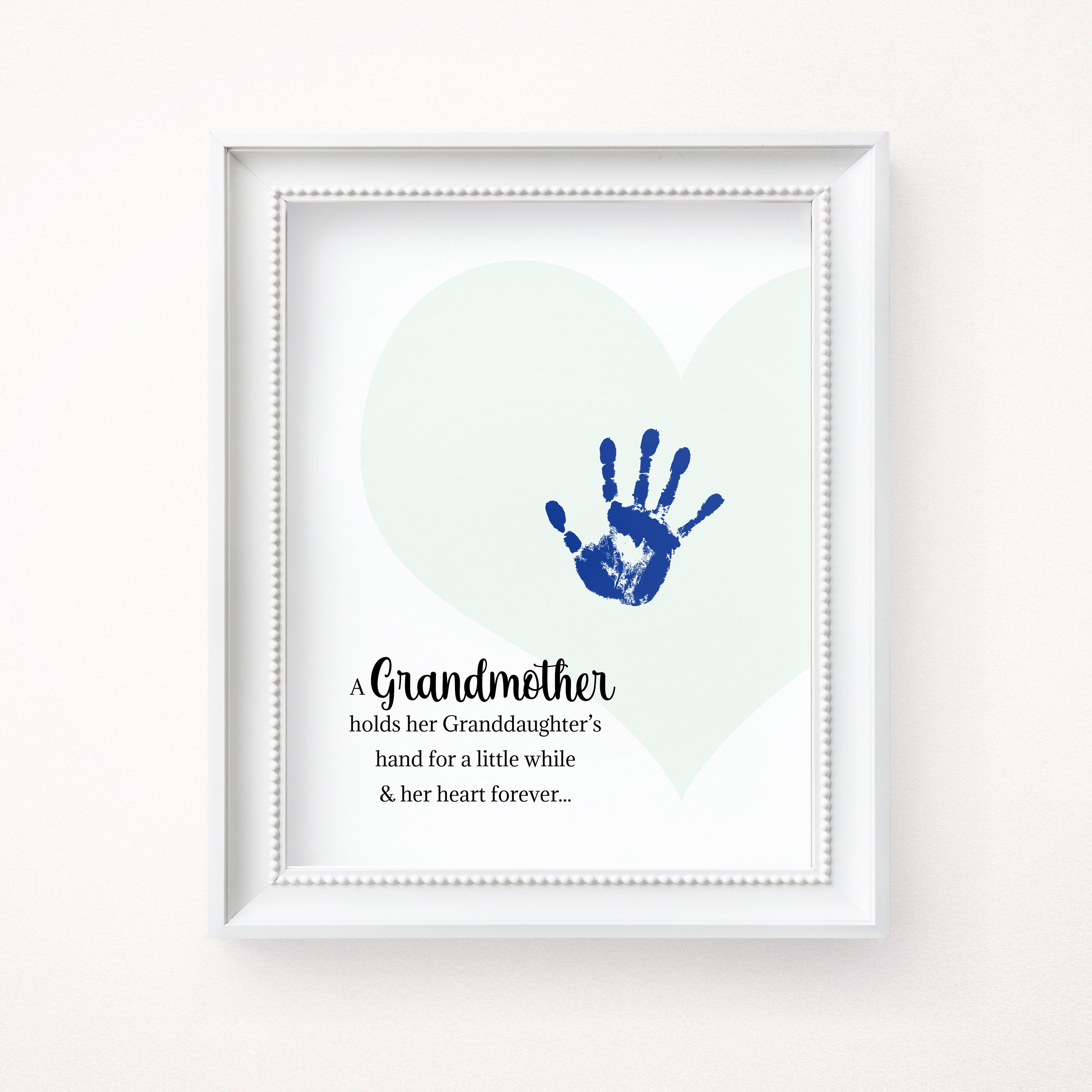 Handprint Card Grandma Birthday Gifts Kids Printables Etsy