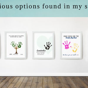 Printable Handprint Craft, Best Grandpa Hands Down, Birthday Gift for ...