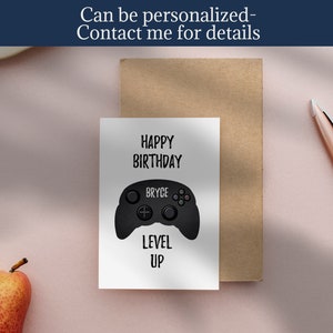 Printable Video Game Birthday Card for Gamers, Instant Download ...