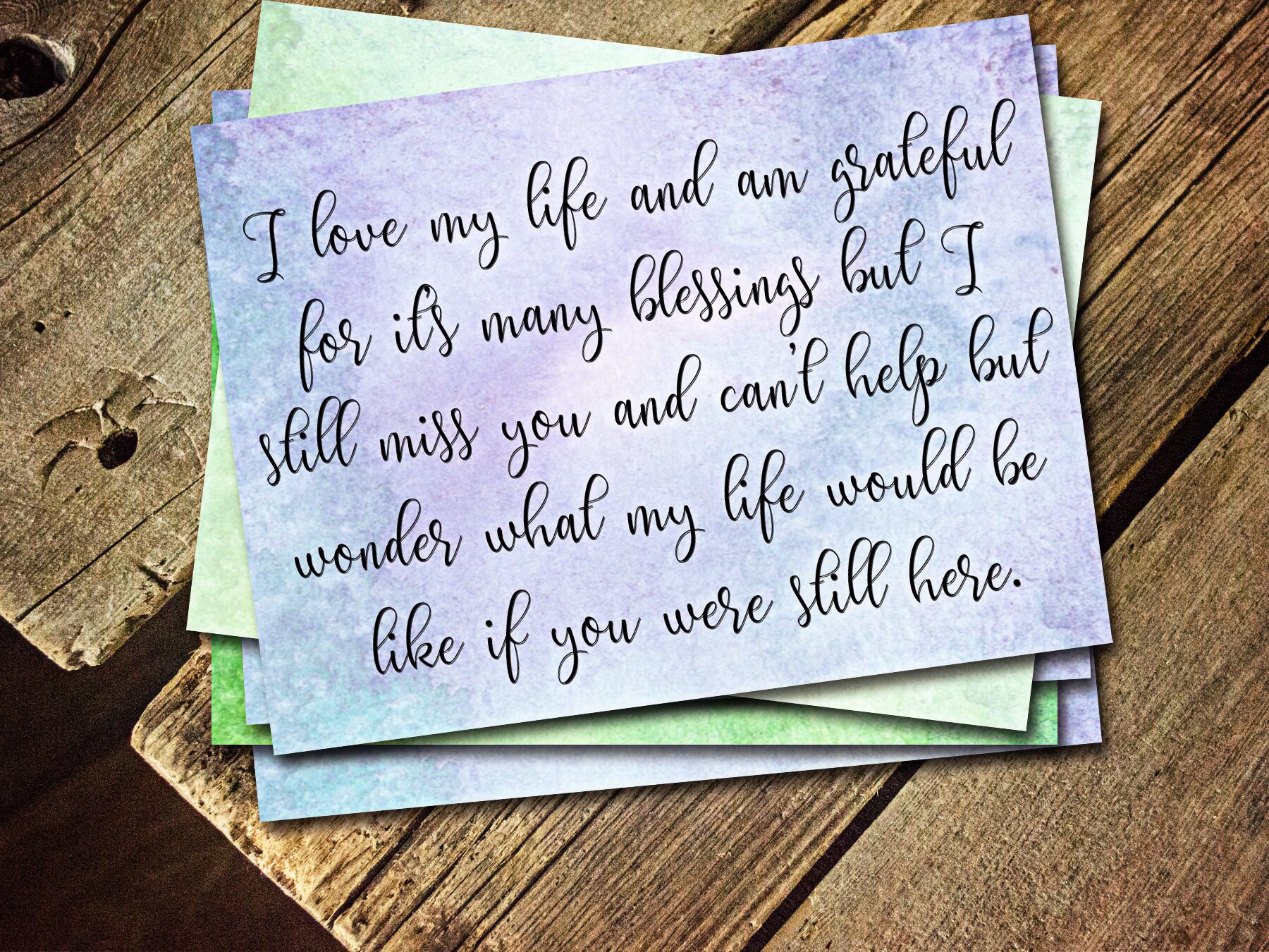 Grief Affirmation Cards Printable Grief Quotes Sympathy gift Etsy