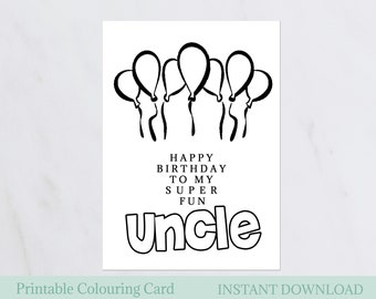 Happy Birthday Coloring Pages For Uncle