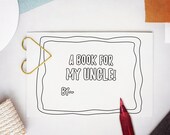 Birthday Gift for Uncle from Nephew, Uncle Christmas present from Niece, Instant Download Children Craft Ideas, Kids Printable Coloring Book