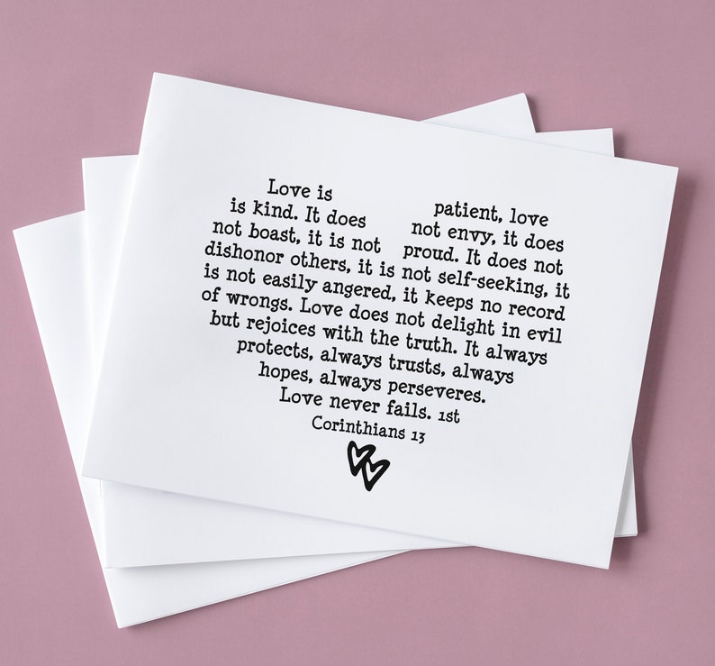 Love is Patient Card Printable Anniversary Cards From | Etsy