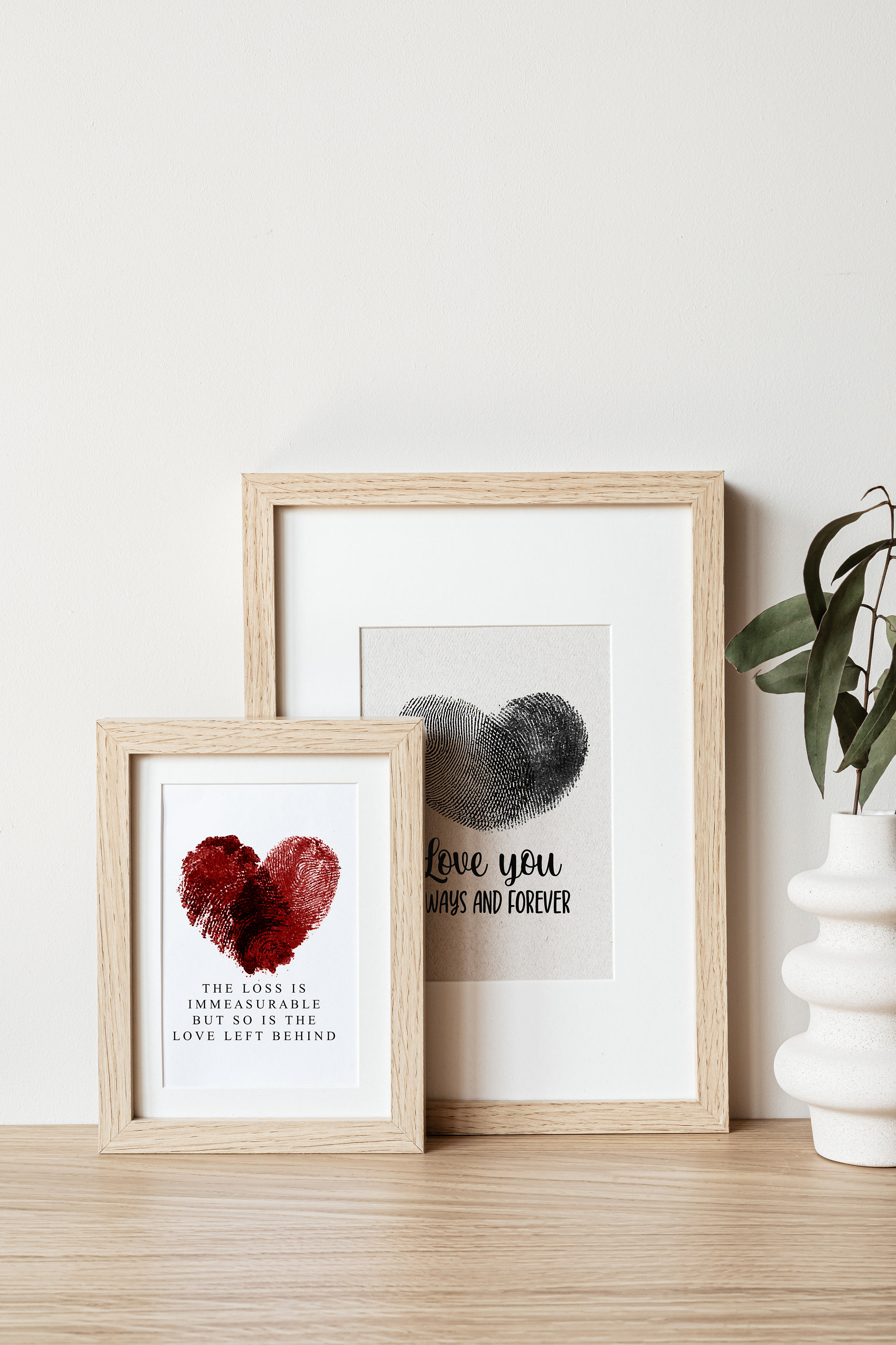 True love waits, heart finger prints — Design element — Lightstock