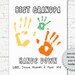 Printable Handprint Craft, Best Grandpa Hands Down, Birthday Gift for ...