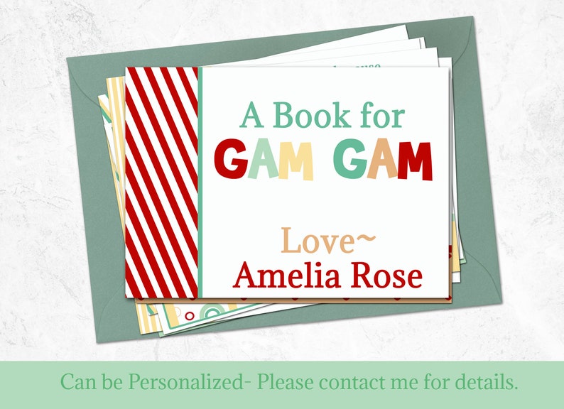 Printable Grandma Book Personalized Birthday Gift for Grandma - Etsy