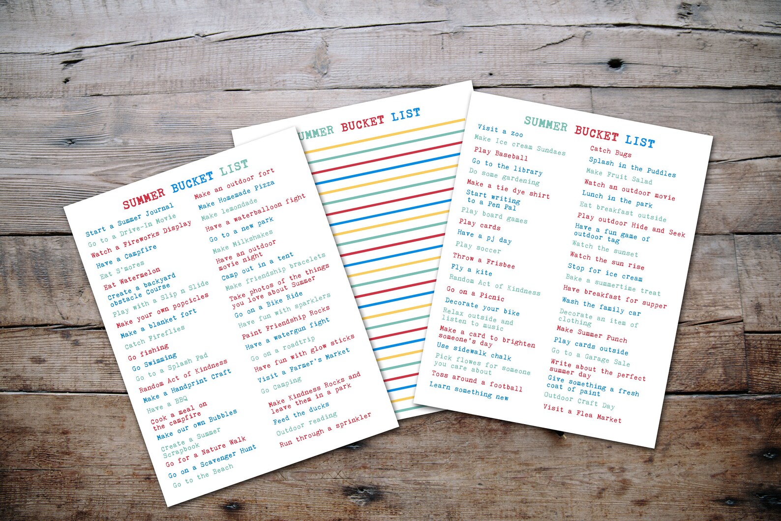 Summer Bucket List Printable Things to do in Summertime - Etsy.de