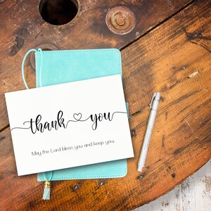 Religious Thank You Cards, Printable Thank You Notes, Bible Verse Cards ...