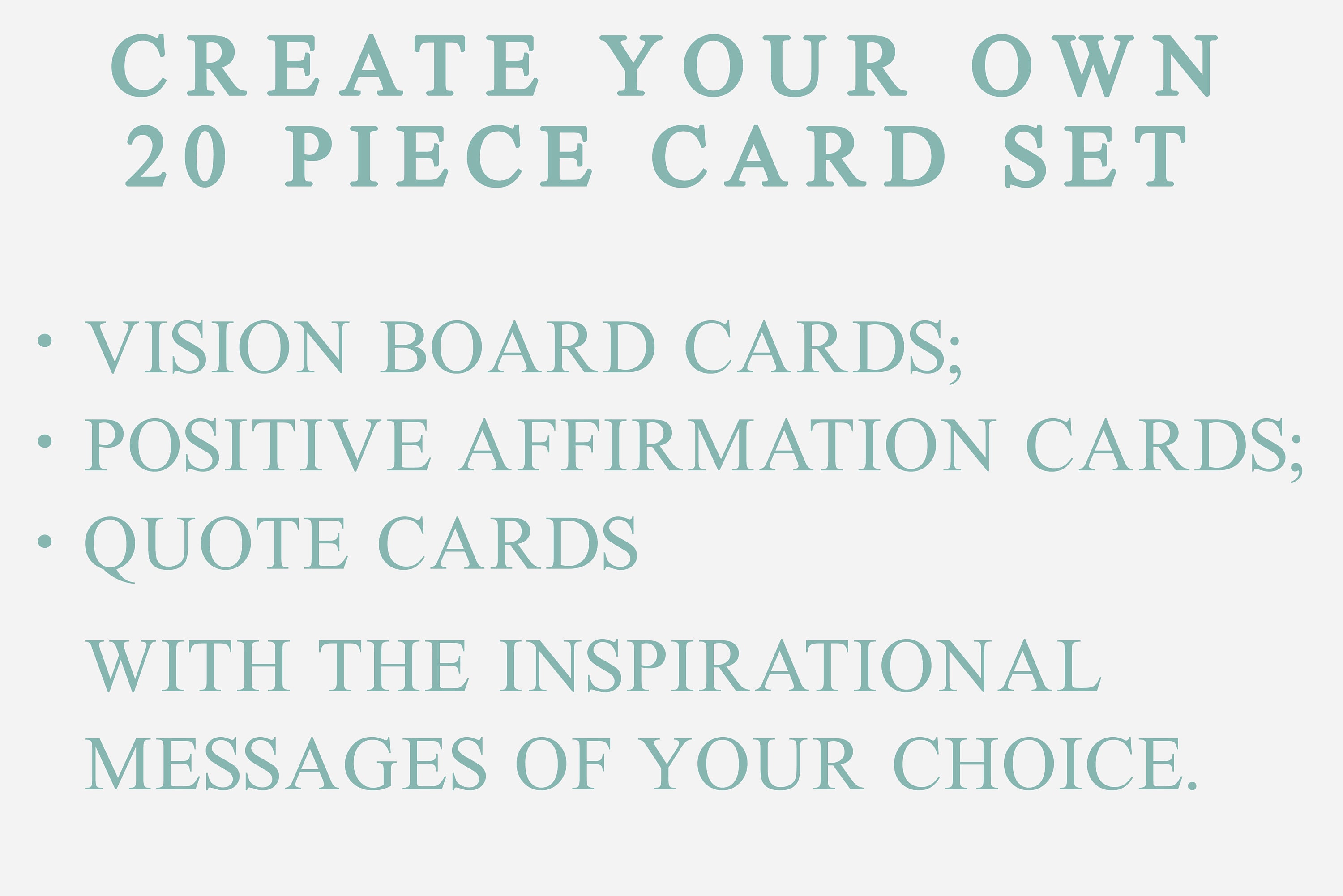 Custom Vision Board Printables Positive Affirmation Cards - Etsy