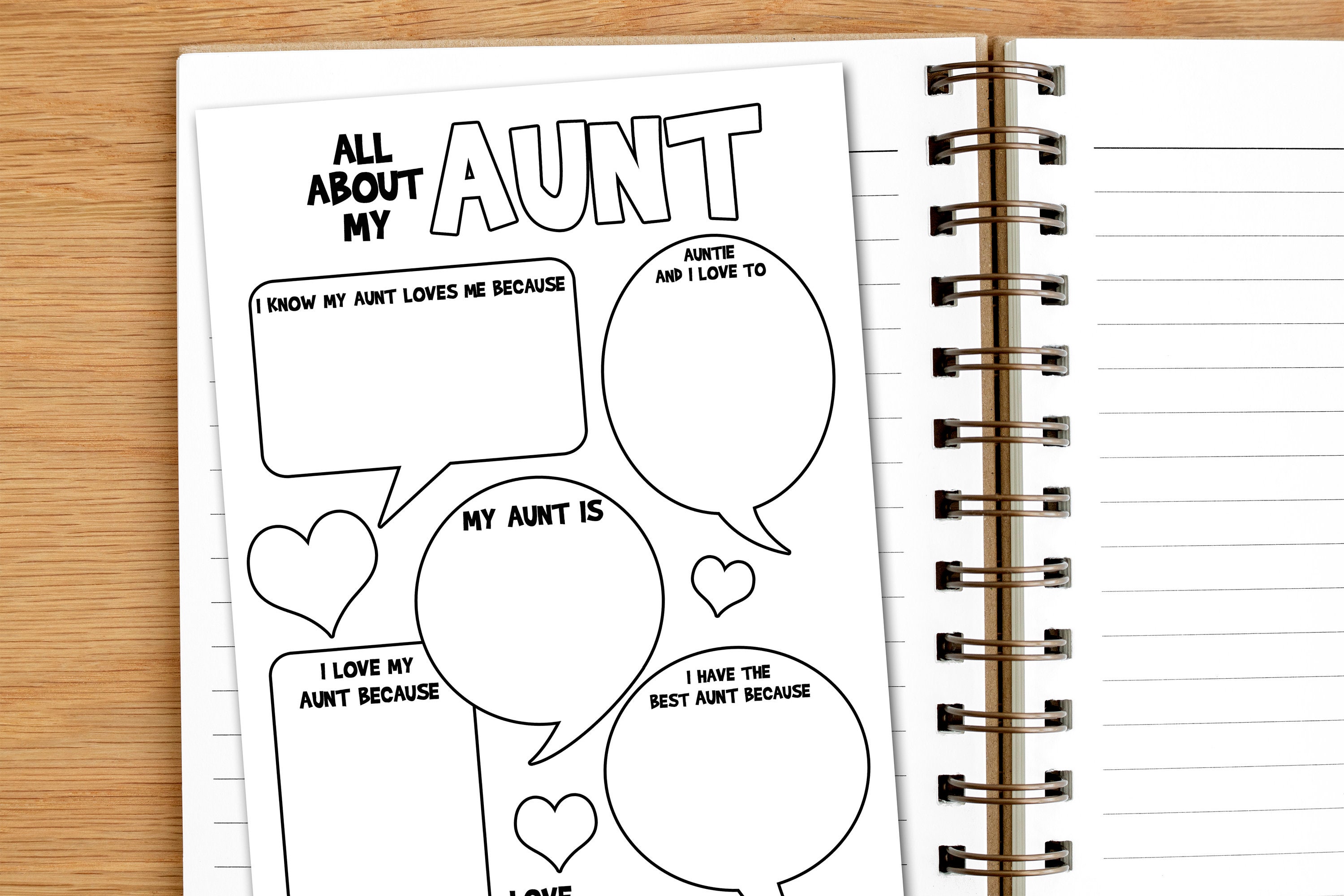 Yobent Biglietto D'Auguri Per Zia “I Love My Auntie” – Cartolina In Acciaio Inox Da Nipote, 8,5x5,4 Cm