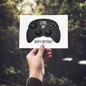 Printable Video Game Birthday Card for Gamers, Instant Download ...