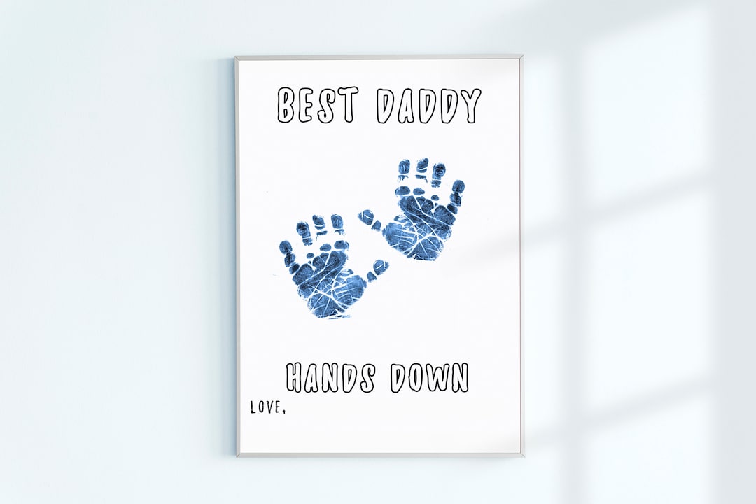 Best Daddy Hands Down Printable Personalized Father's Day - Etsy Canada