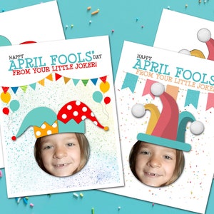 April Fools Photo Craft, DIY Toddler Art, Preschool Papercraft Activity, Homeschool Printables, Bananasplit Prank Gift, Instant Download
