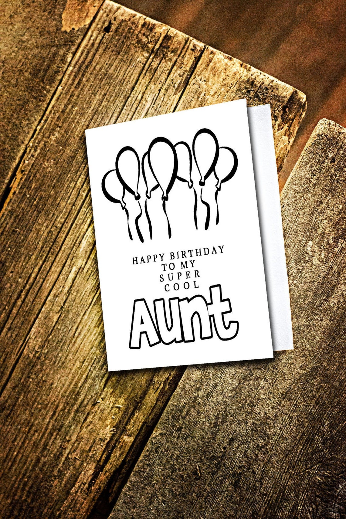 cool aunt birthday card auntie gift from niece printable