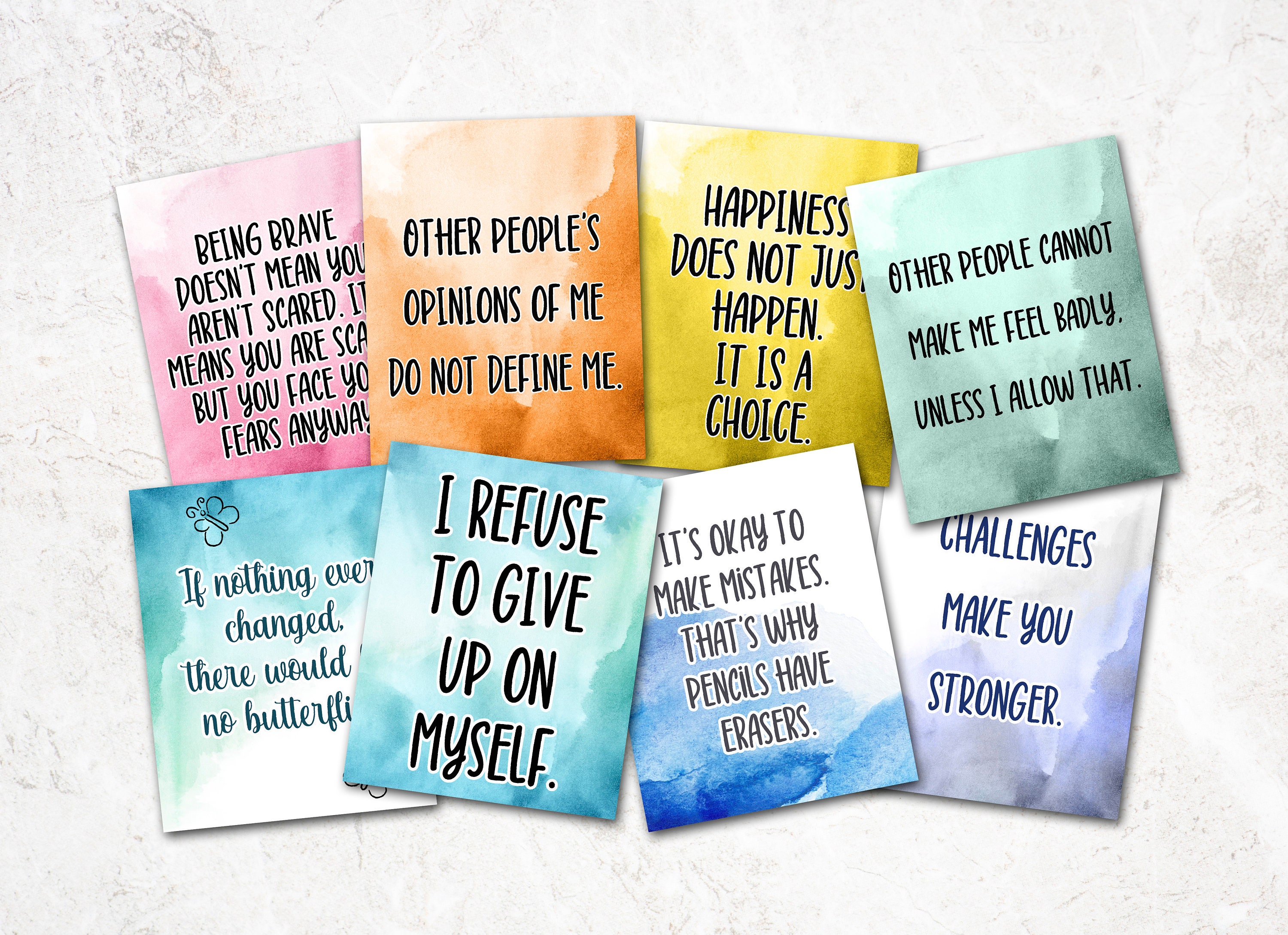 Printable Quote Cards for Children Kids Kindness Cards - Etsy Canada