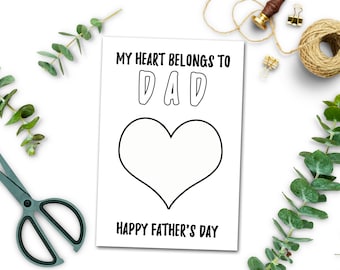 Printable Birthday Card for Dad From Daughter Son Instant | Etsy