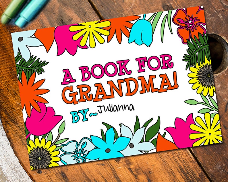 Printable Grandma Book From Grandkids Unique Birthday Gifts | Etsy Canada