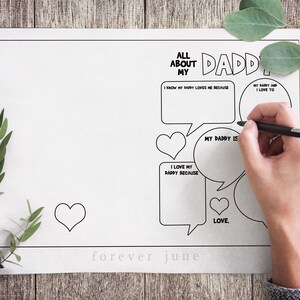 All About Daddy Printable Card, Personalized Fathers Day Cards From ...