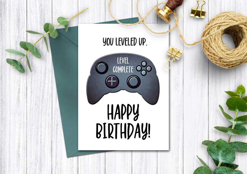 Video Game Birthday Card for Teenage Son Printable Birthday | Etsy Canada