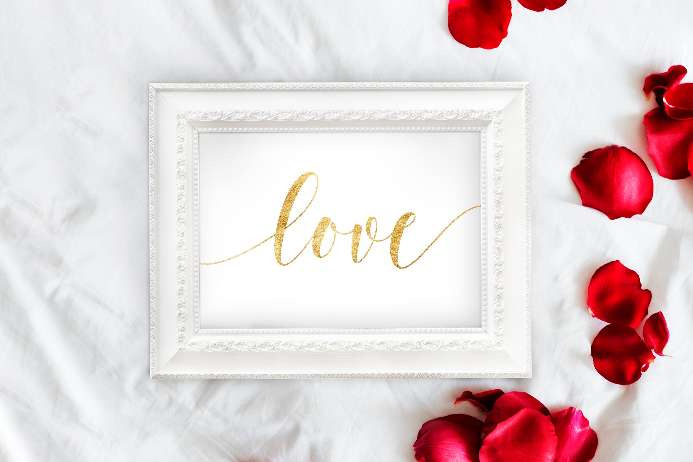 Printable Love Wall Art Download Calligraphy Prints for | Etsy