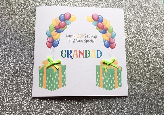 Handmade Personalised Button Birthday Card Dad Grandad Mum Nan Sister Brother 