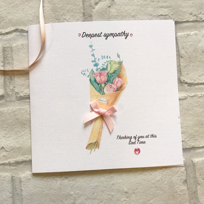 Deepest Sympathy Card / Thinking of You/ Thinking of You at Etsy UK