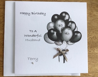 Male/female Birthday Card Handmade and personalised Son/Dad/Grandad/Friend/Nephew/Cousin/husband/wife,sister,daughter 18,21,30,40th any age